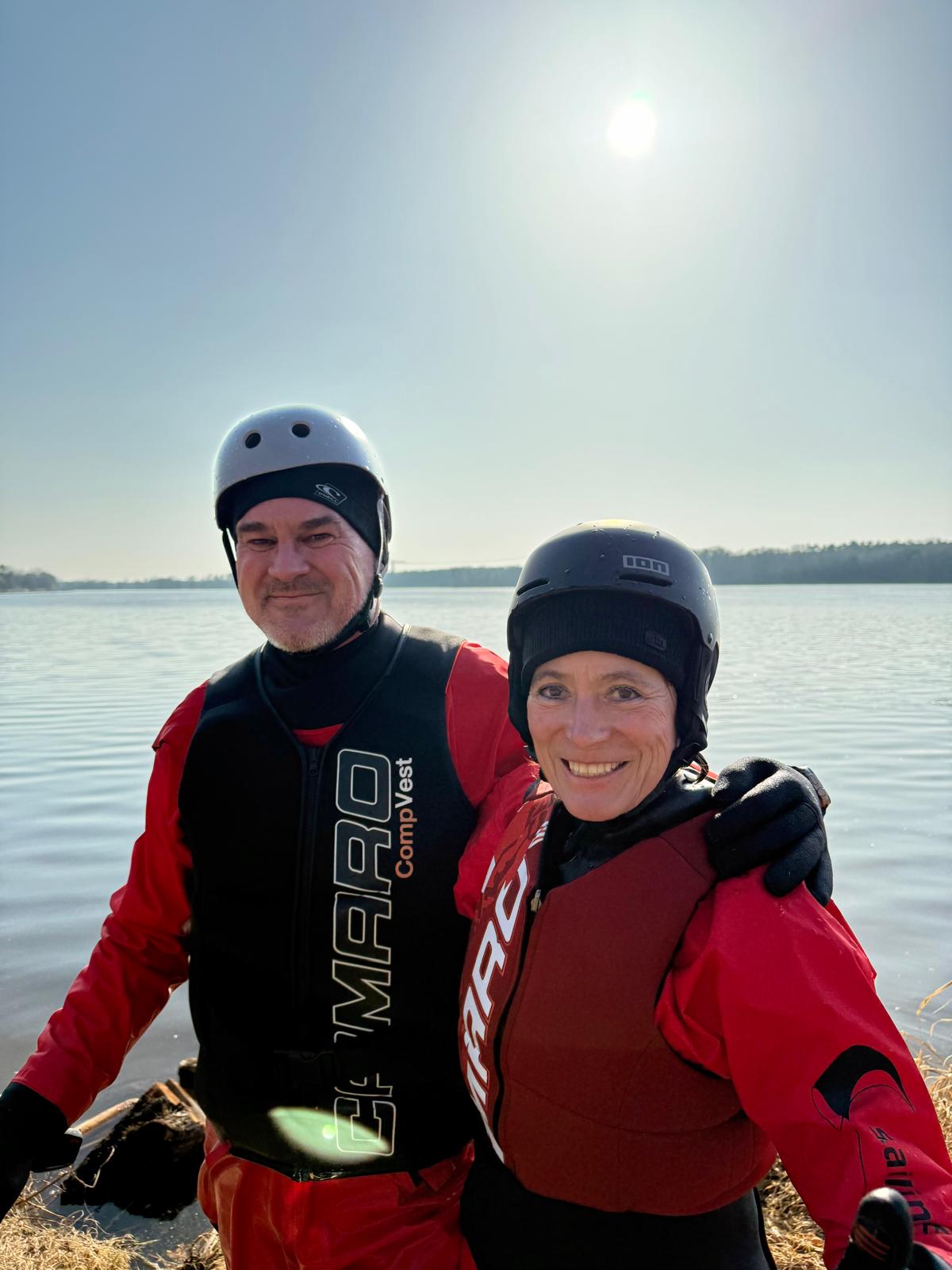 Britta und Partner – Selfie am See nach der eFoil Session